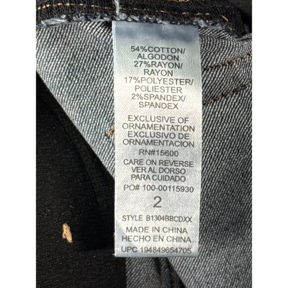 Democracy Ab Technology Skinny Jeans Womens Size 2 Dark Wash Stretch - Picture 3 of 8